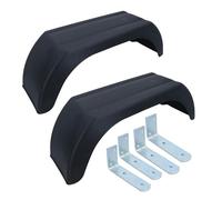 AB Tools Garde-Boue en Plastique 10" l'aile (Paire) Affleurements & Angle Garde-Boue (Petite) Supports (4 PK)
