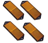 AB Tools Grand réflecteur latéral rectangulaire orange Pack de 4 Clôture de remorque/Gate Poster TR067