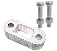 AB Tools Grande Boule de remorquage remorques caravanes d'écartement 1,5" et 75mm, rondelles écrous