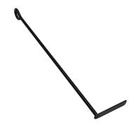 AB Tools Grattoir à cendres en L - Brûleur à bois - Charbon - Acier - Noir - Boucle