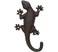 AB Tools Jardin Gecko lezard Porte Mur Sculpture Statue Metal Shed Ornement Decoration