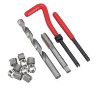 AB Tools Kit de réparation de filetage impérial 3/8" x 16 UNC pour filetage endommagé 14 pièces