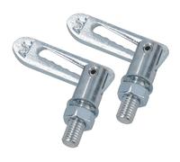 AB Tools Loquet anti-luce Antiluce Loquets de fixation M8 x 20 mm Portes de remorque de portail 2 pièces