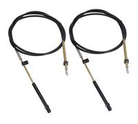 AB Tools Lot de 2 câbles de commande Multiflex pour moteur de bateau Mercury Mercruiser Mariner de plus de 50 ch 3 m