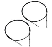 AB Tools Lot de 2 câbles de commande Multiflex pour moteur de bateau Yamaha Suzuki Honda Tohatsu 2,4 m
