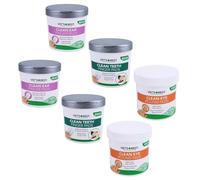 AB Tools Lot de 2 coussinets de nettoyage des dents et des oreilles pour chien et chiot et lingettes pour les yeux