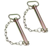 AB Tools Lot de 2 goupilles d'attelage de remorque de rechange 19 mm x 160 mm pour attelages à boule de remorquage