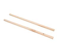 AB Tools Lot de 2 perchoirs en bois pour canari, perruche, calopsitte, perroquet, accessoires pour cage à oiseaux, 48,3 cm