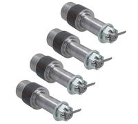 AB Tools Lot de 4 essieux de remorque pour axe de 2,5 cm pour moyeux à roulement conique à souder