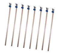AB Tools Lot de 6 serre-joints dormants en aluminium - 1500 mm