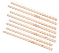 AB Tools Lot de 8 perchoirs en bois pour canari, perruche, calopsitte, perroquet, accessoires pour cage à oiseaux, 48,3 cm