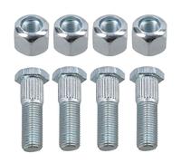 AB Tools Pack de 4 3/8" UNF Goujons et écrous de Roue pour remorque PCD de 4", Les concentrateurs de Suspension