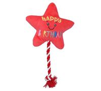 AB Tools Peluche super douce couinante « Happy Birthday » pour chiot, cadeau d'anniversaire