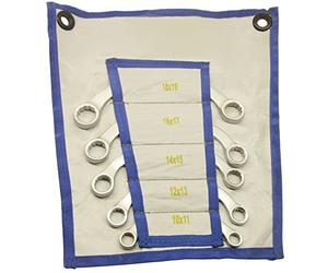 AB Tools-Toolzone Anneau de clés plates de la demi-lune 5pc de 10 à 19 mm Dimensions métriques clé Obstruction Bend C TE427