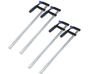 AB Tools-US Pro Lot de 4 colliers de serrage en F 600 mm x 80 mm pour barre coulissante robuste