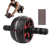Ab Wheel Roller with Knee Pad, Core Strength Training Roller, Abdominal Exercise Wheel, Home Gym Core Equipment, Abdominal Trainer with Knee Support & Mat, Roller Wheel for Abdominal Exercises