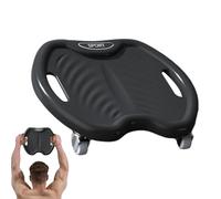 Ab Wheel Roulette abdominale à 360° avec quatre roues et amortisseur de poignée incurvée pour renforcer les muscles