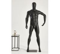 AB121-8 Homme Basketball Eurotondisplay Mannequins sportifs Homme Femme noir mat position vélo Basketball Football ou en cours attitude active Beau et de haute qualité