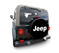 AB3-00774 Housse de roue de secours 72 x 28 cm compatible avec Jeep Housse de roue de secours Housse de roue de rechange Housse de pneu Diamètre 72 cm, Largeur 28 cm