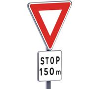 AB5-700-Classe 2-Cédez le passage + Stop à 150m TALIAPLAST - 523342