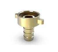 ABA Beul 55100.004.2 Raccord de tuyau plat avec écrou à ailettes G 3/4 pour tuyau 1/2 x 13 avec joint EPDM, laiton