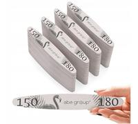 ABA GROUP Ellipse 150/180 Slim Lot de 100 limes à ongles pour manucure et pédicure Limes à ongles de qualité supérieure pour ongles en gel Idéal pour les ongles en gel