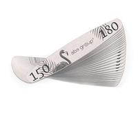 ABA GROUP Ellipse 150/180 Slim Lot de 25 limes à ongles pour manucure et pédicure Limes à ongles de qualité supérieure pour ongles en gel Idéal pour les ongles en gel