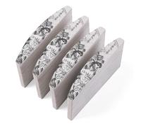 ABA GROUP Goddess Lot de 100/180-100 limes à ongles, demi-lune de 4 mm d'épaisseur, outils professionnels pour ongles en gel et naturels, limes pour ongles en gel, lime à ongles double face