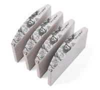 ABA GROUP Goddess Lot de 100 limes à ongles, en forme de croissant de lune de 2 mm d'épaisseur, outils professionnels pour ongles en gel et naturels, limes pour ongles en gel, lime à ongles double