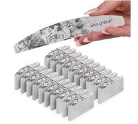 ABA GROUP Goddess Lot de 500 limes à ongles, demi-lune de 4 mm d'épaisseur, outils professionnels pour ongles en gel et naturels, limes pour ongles en gel, lime à ongles double face, accessoires de