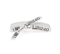 Aba Group Limes a Ongles Set - Kit Ongle - Limes a Ongles Professionnelle Standard (4mm) 10 Pcs - Onglerie Materiel Professionnel - Accessoire Ongle - Grit 180/240 - Forme Incurvée