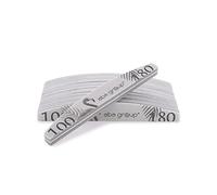 Aba Group Lot de 10 polissoirs à ongles professionnels de qualité supérieure, bloc de polissage, usage unique, manucure, pédicure, demi-lune Premium (100/180)