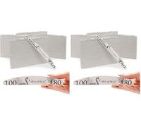 Aba Group Lot de 200 limes à ongles professionnelles Flaming Half Moon Standard 100/180, jetables, de bonne qualité, résistantes à l'abrasion, ensemble de limes, fabriquées dans l'UE