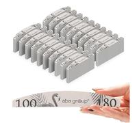 ABA GROUP Lot de 500 limes à ongles en demi-lune de 2 mm d'épaisseur - Outils professionnels pour ongles en gel et naturels, limes pour ongles en gel, limes à ongles double face, ensemble de limes à