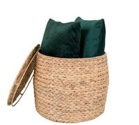 Abaca-table d'appoint avec rangement en jacinthe d'eau 43 cm