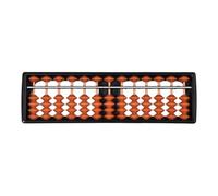 Abacus ABS avec 13 tiges et haut divisé, marron | Pour l'éducation des mathématiques