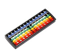 Abacus arithmétique traditionnel,Abacus,Enfants Mathématiques Outil de calcul éducatif,Fyore Boulier chinois vintage en bois à 13 chiffres,Abacus Chinois Calculatrice Cadre,Couleur #2,1 pièce