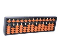 Abacus Arithmétique Traditionnel Calculatrice Soroban Professionnelle Digit Standard Abacus 13 Colonnes For Outil D'apprentissage Éducatif Cadre de Comptage(Bruin)