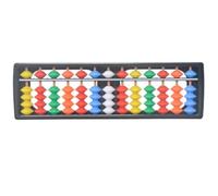 Abacus Arithmétique Traditionnel Calculatrice Soroban Professionnelle Digit Standard Abacus 13 Colonnes For Outil D'apprentissage Éducatif Cadre de Comptage(Multi-colored)