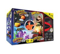 Abacus Brands Virtual Reality 4 en 1 Deluxe VR Lab - Illustrated Interactive VR Book and STEM Learning Activity Set (Solar System, Dino-Dig, Crystal and Volcano)