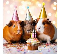 Abacus Cards Carte d'anniversaire amusante - Motif de cochon d'Inde amusant - Jolie carte d'anniversaire pour hommes, femmes ou enfants