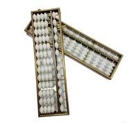 Abacus Jeu Lot De 2 Bouliers Avec Bouton Réinitialisation, Calculatrice, Outil Comptage For L'école, Le Bureau, Outils Éducatifs À 13 Chiffres Aide au Calcul