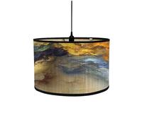 Abad-jour en bambou rétro, abat-jour en forme de tambour rond pour tables ou lustres, adapté aux lustres de plafond simples (Style 23)