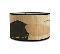 Abad-jour en bambou rétro, abat-jour en forme de tambour rond pour tables ou lustres, adapté aux lustres de plafond simples (Style 15)