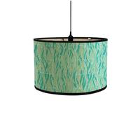 Abad-jour en bambou rétro, abat-jour en forme de tambour rond pour tables ou lustres, adapté aux lustres de plafond simples (Style 9)