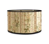 Abad-jour en bambou rétro, abat-jour en forme de tambour rond pour tables ou lustres, adapté aux lustres de plafond simples (Style 2)