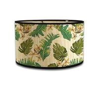 Abad-jour en bambou rétro, abat-jour en forme de tambour rond pour tables ou lustres, adapté aux lustres de plafond simples (Style 20)