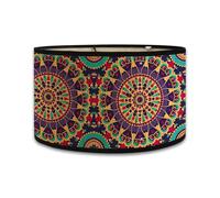 Abad-jour en bambou rétro, abat-jour en forme de tambour rond pour tables ou lustres, adapté aux lustres de plafond simples (Style 24)