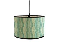 Abad-jour en bambou rétro, abat-jour en forme de tambour rond pour tables ou lustres, adapté aux lustres de plafond simples (Style 5)