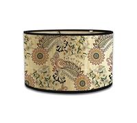 Abad-jour en bambou rétro, abat-jour en forme de tambour rond pour tables ou lustres, adapté aux lustres de plafond simples (Style 10)